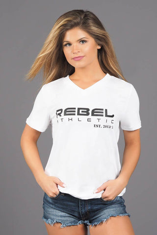 Rebel Athletic Est. 2013 Premium Tee Shirt in White
