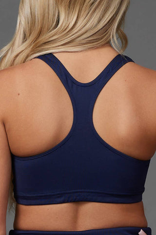 On the Go Sports Bra in Navy
