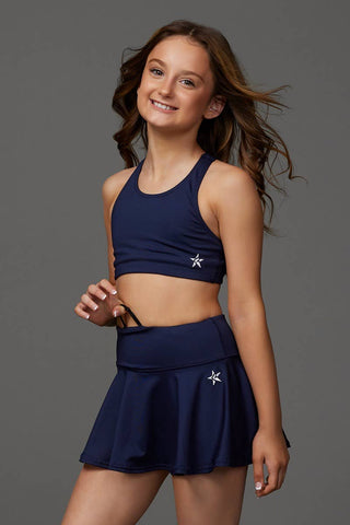 On the Go Sports Bra in Navy