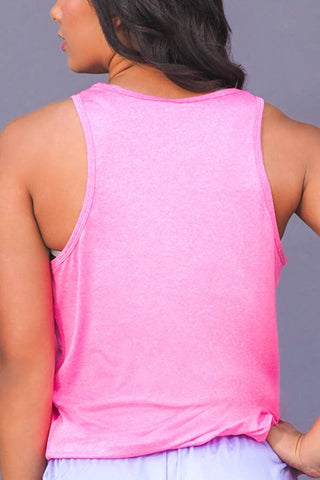 Layer and Lounge Tank in Pink HeatherFlex