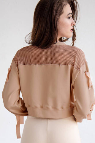 Tranquility Cropped Pullover in Espresso - FINAL SALE