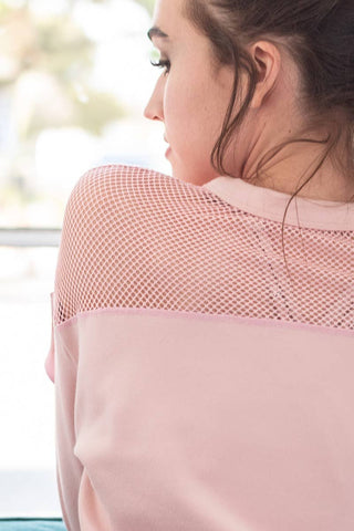 Tranquility Cropped Pullover in Rose - FINAL SALE