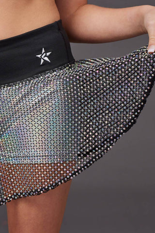 Mesh Crystal Couture Legendary Flouncy Skirt - Special Order
