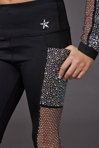 Mesh Crystal Couture Legging