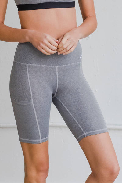 Legendary Bike Short in Gray HeatherFlex – Rebel Athletic