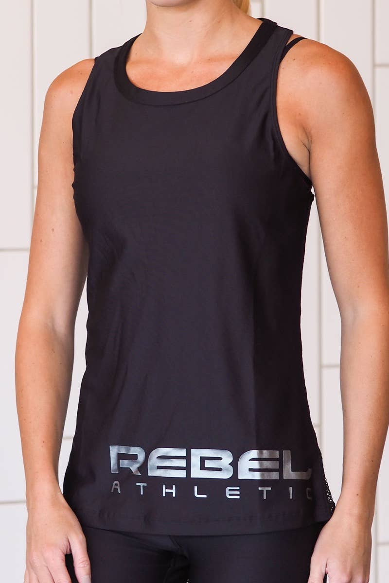 Amelia Tank in Black – Rebel Athletic