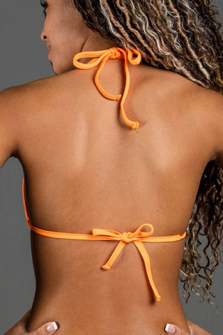 Triangle Bikini Top in Orange