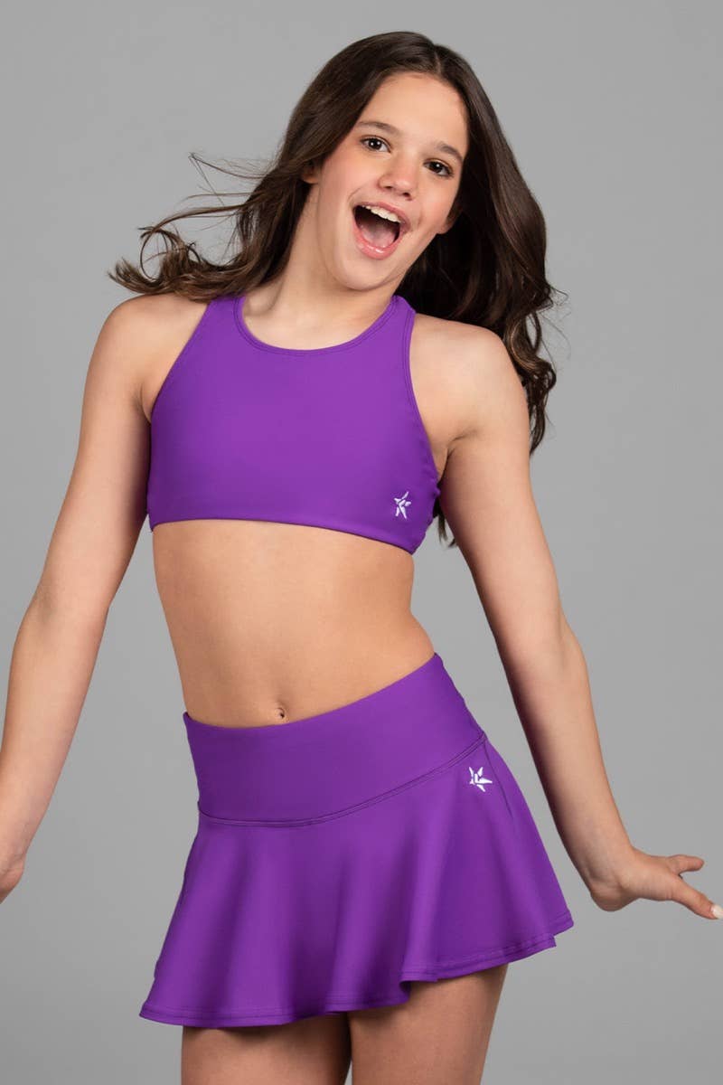 NEM X Ryderwear Sports Bra S Lavender Purple Adjustable Athletic