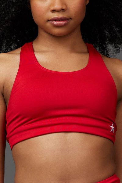 On the Go Sports Bra in Red – Rebel Athletic