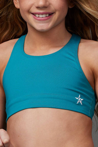 On the Go Sports Bra in Teal