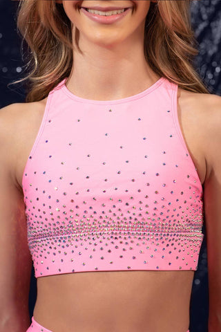 Dolce Sports Bra in Orchid Pink Crystal