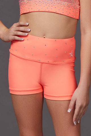 Legendary Compression Short in Coral Crystal
