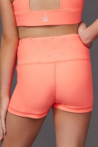 Legendary Compression Short in Coral Crystal