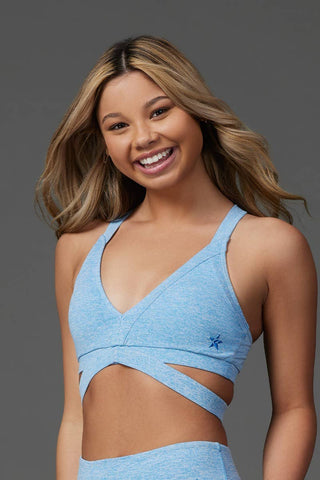 Esther Sports Bra in Blue HeatherFlex