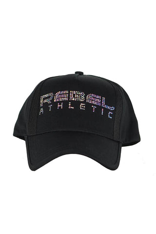 Rebel Athletic Crystal Hat in Black