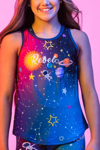 Racerback Tank in Gradient Orbit