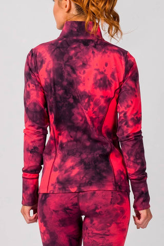 Maeve Jacket in Magenta Tie Dye Wash - FINAL SALE