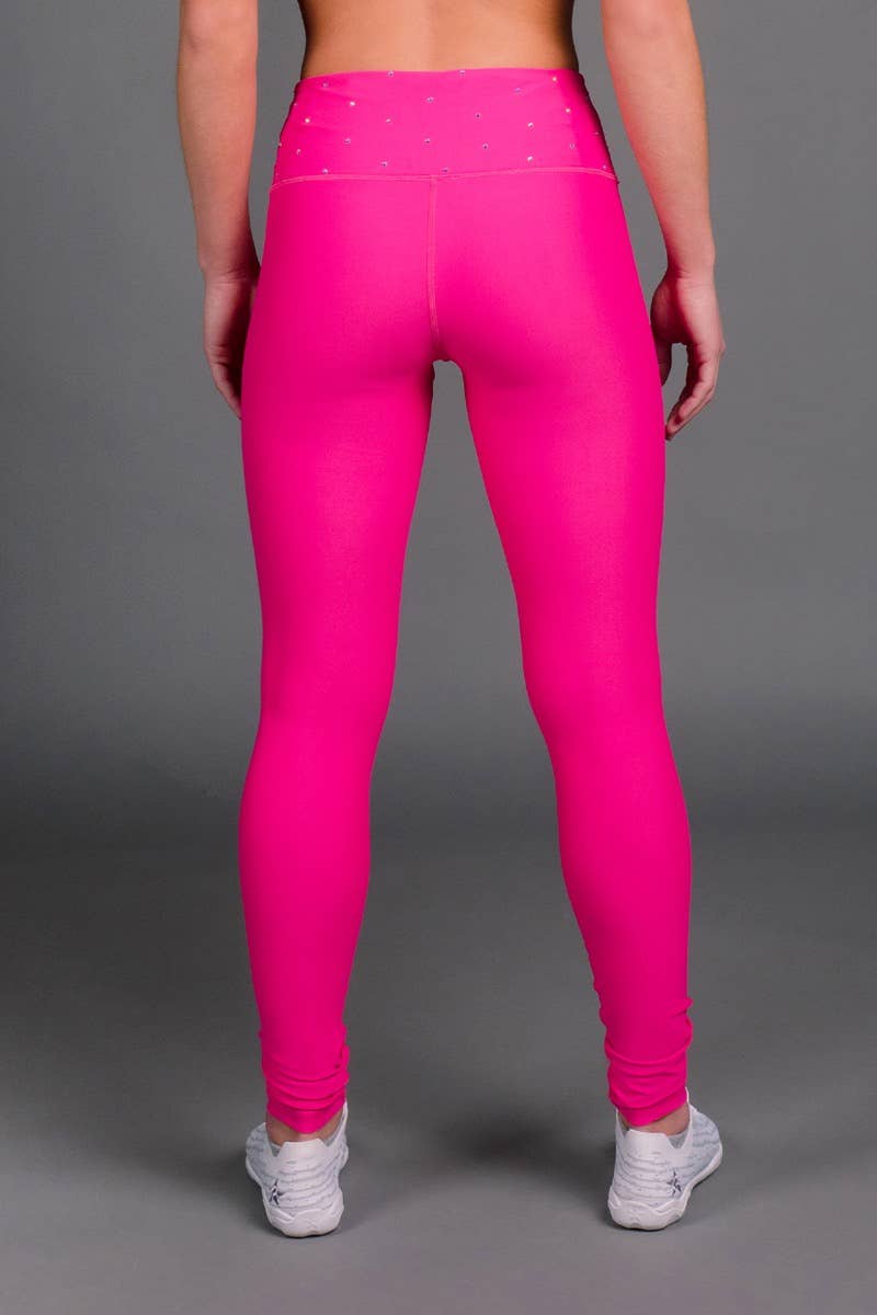 Legendary Legging in Hyper Pink Crystal – Rebel Athletic