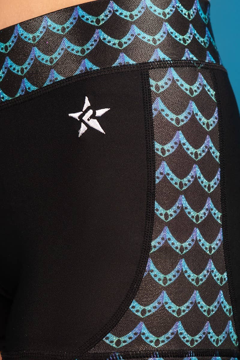 Mid Rise Compression Short in Rebel Heartbeat