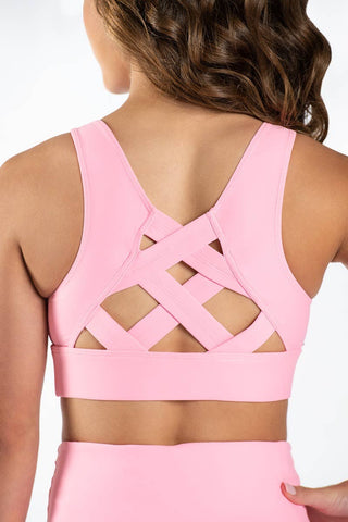 James Sports Bra in Orchid Pink