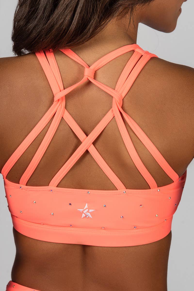 PRETTYLITTLETHING Coral Sports Bra, Lingerie