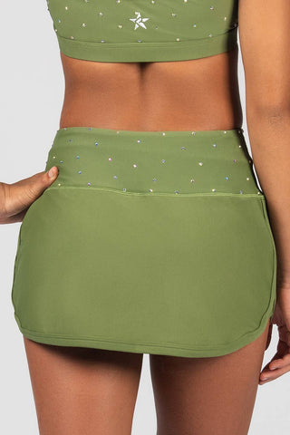 Warm Up Skirt in Army Green