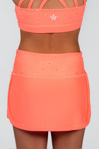 Warm Up Skirt in Coral