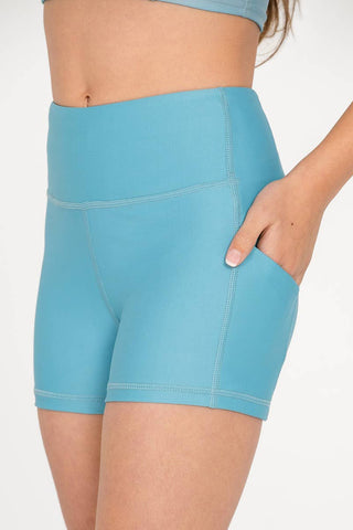 Iconic Compression Short in Arctic Blue