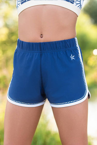 Pocket Lounge Shorts in Navy Camp