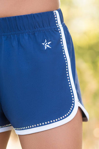 Pocket Lounge Shorts in Navy Camp