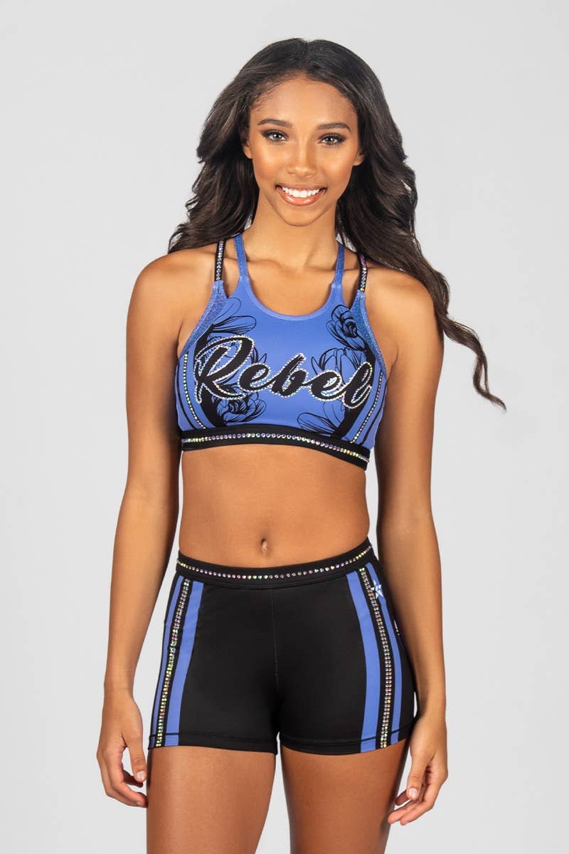 periwinkle sports bra