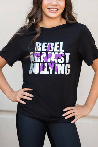 Unisex Rebel Against Bullying Tee in Rebel Mark