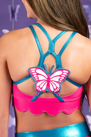 Cleo Sports Bra in Butterfly Beauty