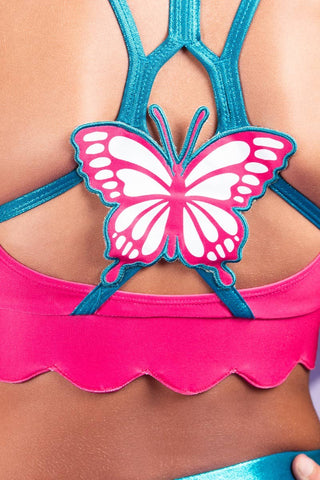 Cleo Sports Bra in Butterfly Beauty