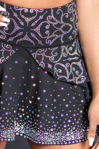 Crystal Couture Ruffle Flouncy Skirt