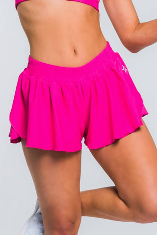 Flowy Athletic Short in Hyper Pink