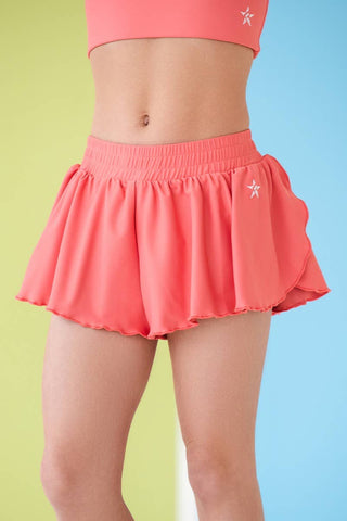 Flowy Athletic Short in Sweet Coral