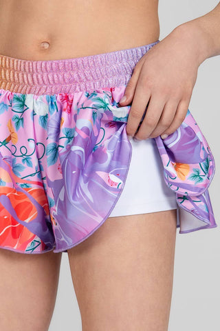 Flowy Athletic Short in Floral Fairytale