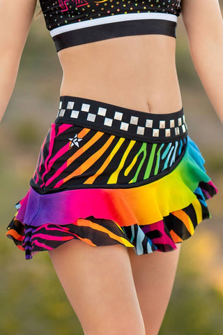 Funky Compression Short in Rainbow Vibes