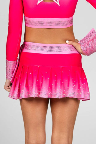 Pleated Skirt in Hot Pink