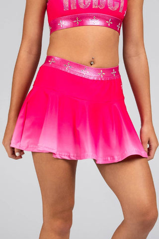Flouncy Skirt in Hot Pink