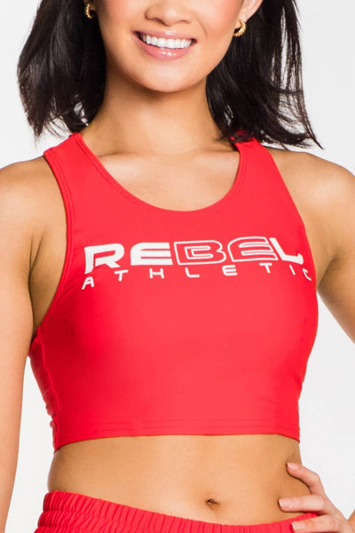 Longline Racerback Sports Bra in Red – Rebel Athletic