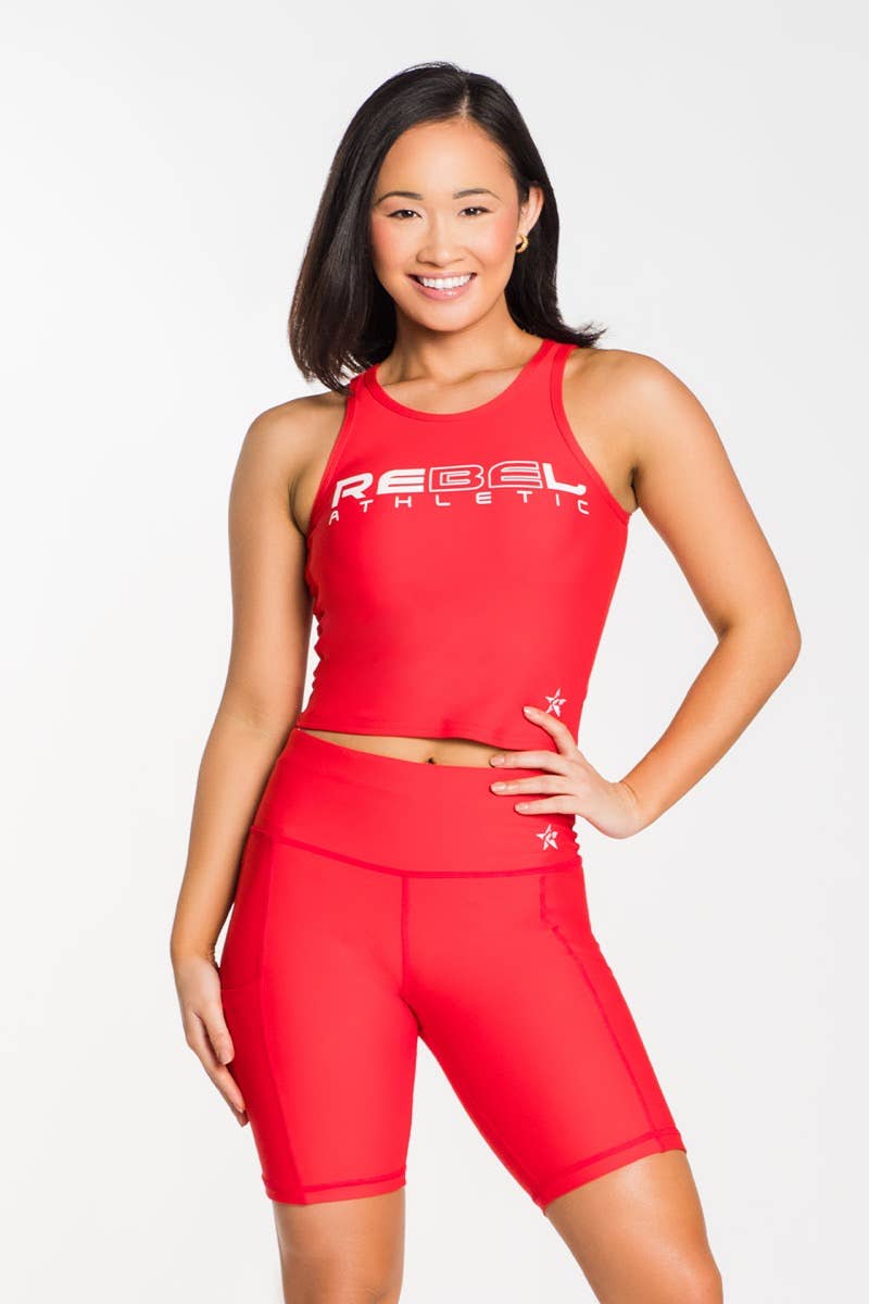 Kydra Ava Longline Sports Bra (Red) - Size S, Women's Fashion