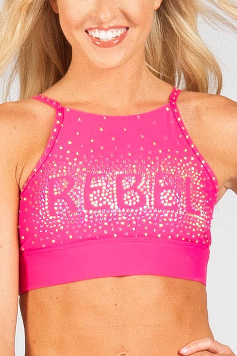 On the Go Sports Bra in Orchid Pink Crystal – Rebel Athletic