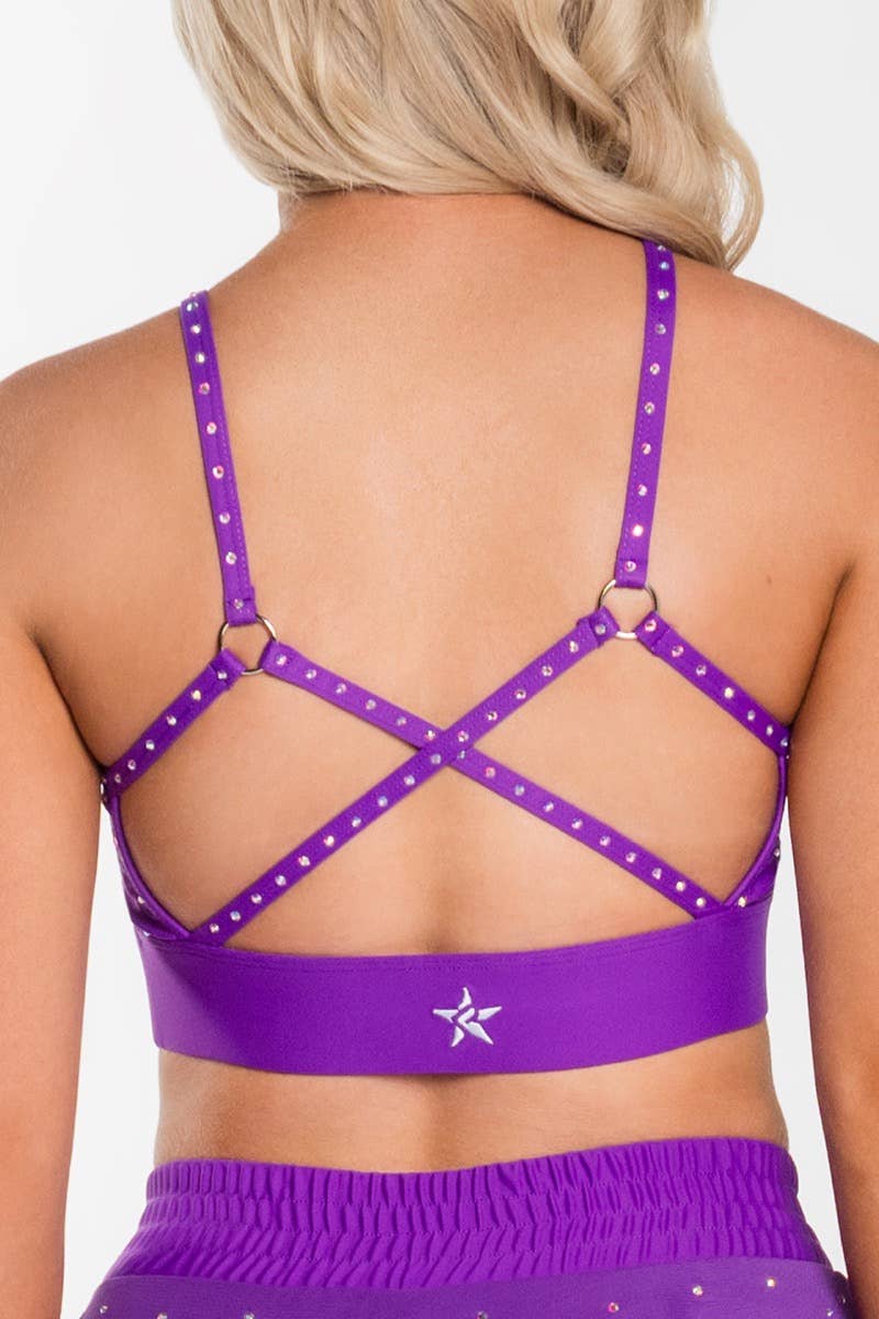 Core 10 Purple Surplice Sports Bra- Size XS – The Saved Collection
