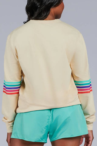 Pullover in Cream Rainbow