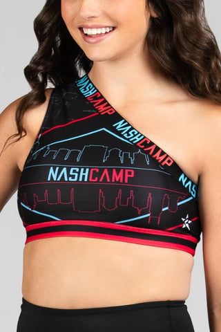 Nash Camp One Shoulder Sports Bra