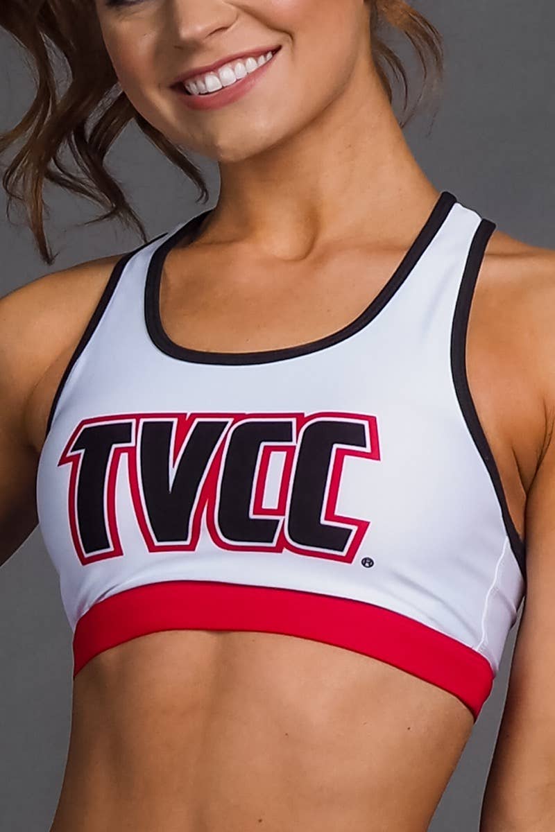 TVCC Lattice Racer Sports Bra in White – Rebel Athletic